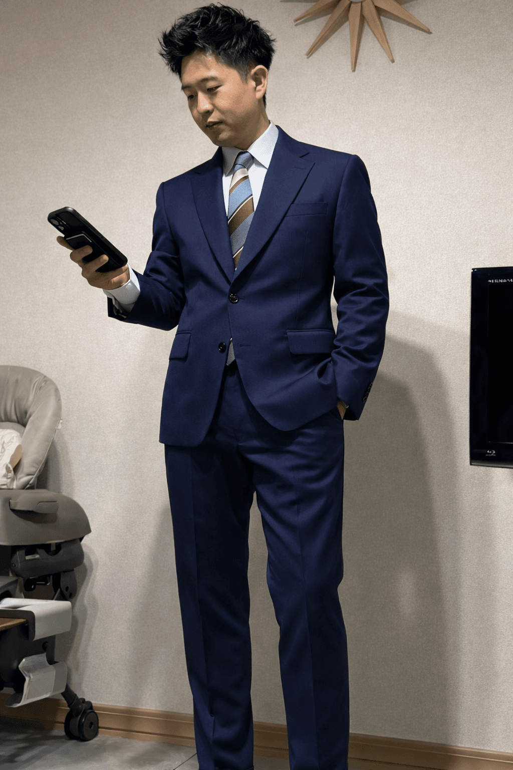 エグゼクティブネイビースーツ