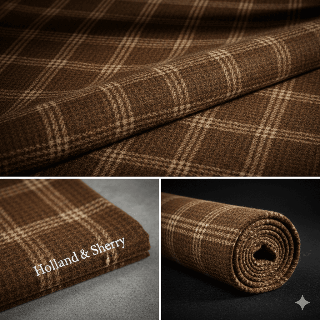 ブラウン グレンチェック - 詳細 2