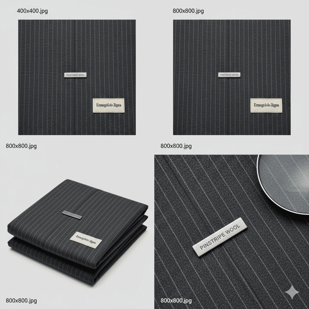 チャコールグレー ピンストライプ - 詳細 2