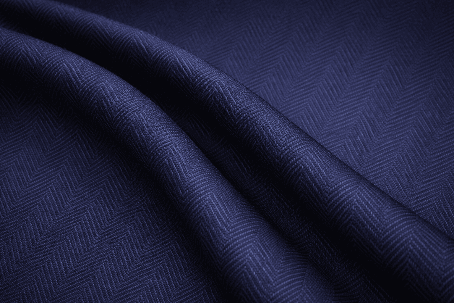 ミッドナイトブルー ヘリンボーン